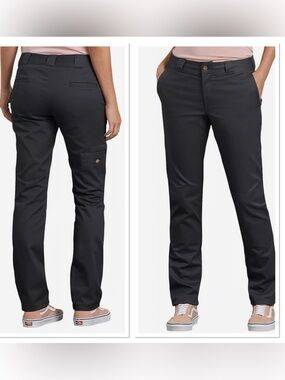 4pc BUNDLE Dickies Women's Black Straight-Leg Work Pants